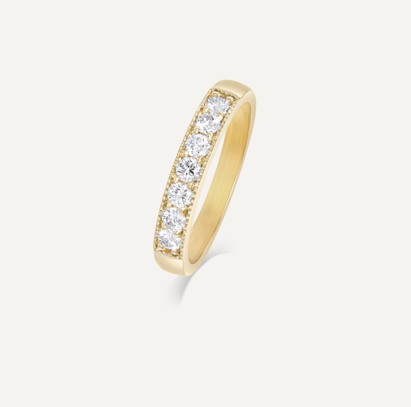 9ct Yellow Gold Cubic Zirconia Band