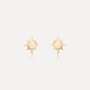 9ct Gold Sun Stud Earrings