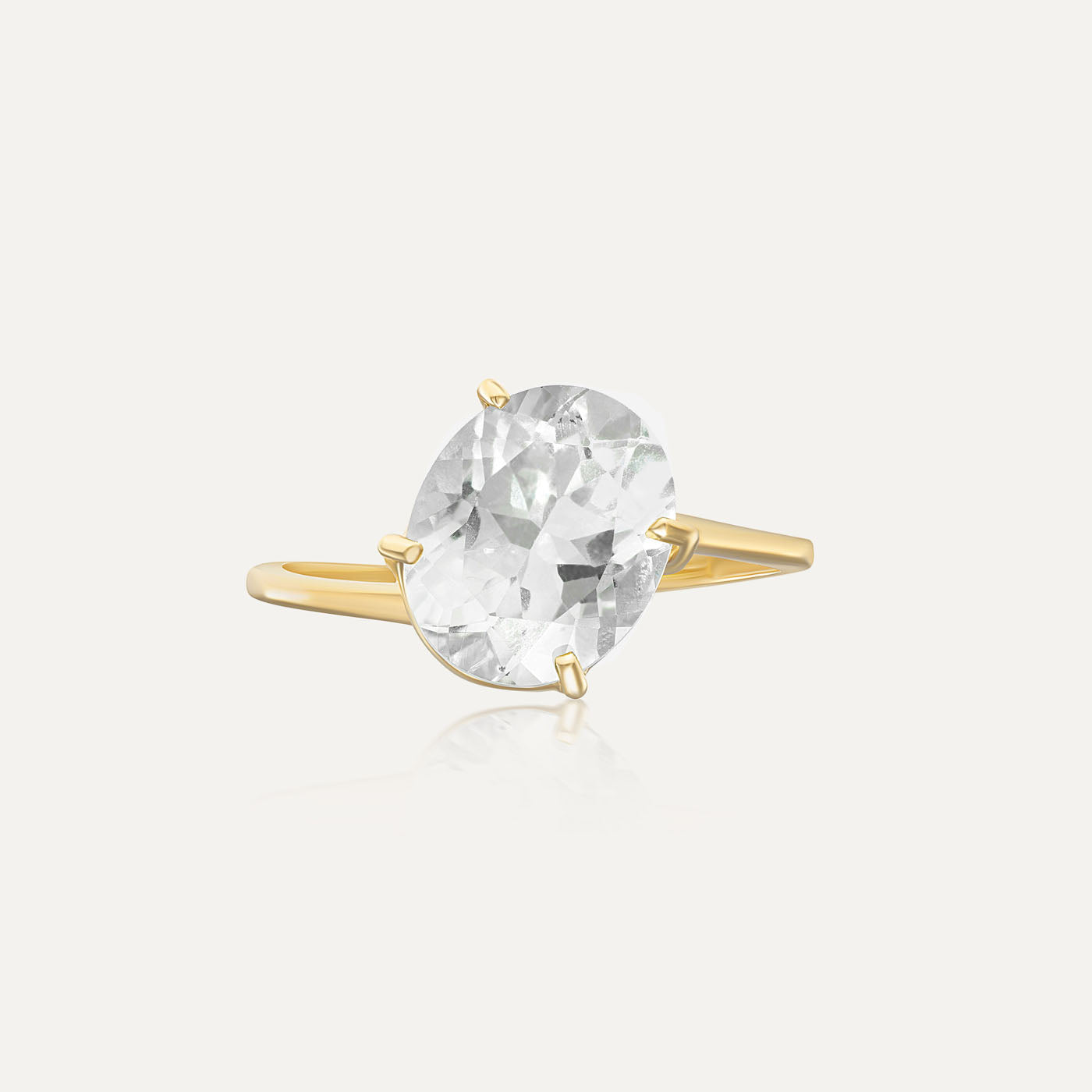 9ct yellow gold on sale cubic zirconia ring