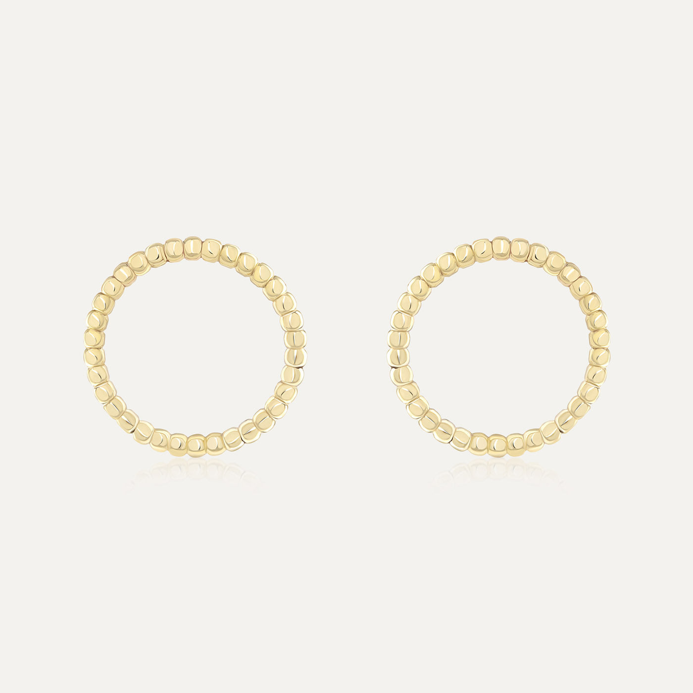 9ct Yellow Gold Bead Ball Earrings