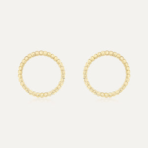 9ct Yellow Gold Bead Ball Earrings