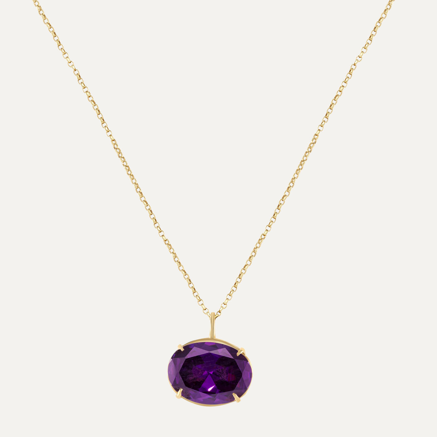 Yellow gold sales gemstone pendant