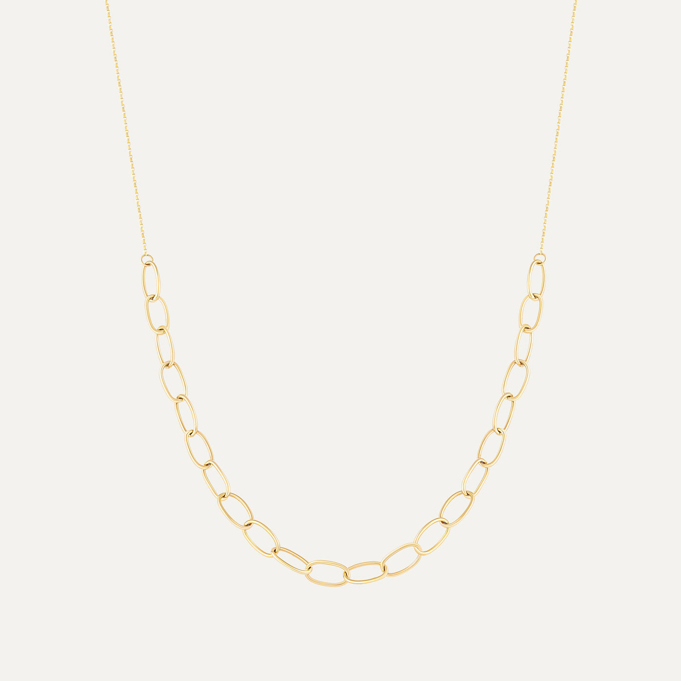 9ct Yellow Gold Oval Wire Chain