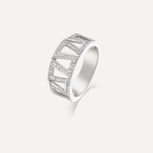 18ct White Gold Diamond Dress Ring 60 points